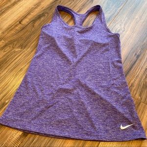 Purple Nike Dri-Fit Small Tank Top Racer Back